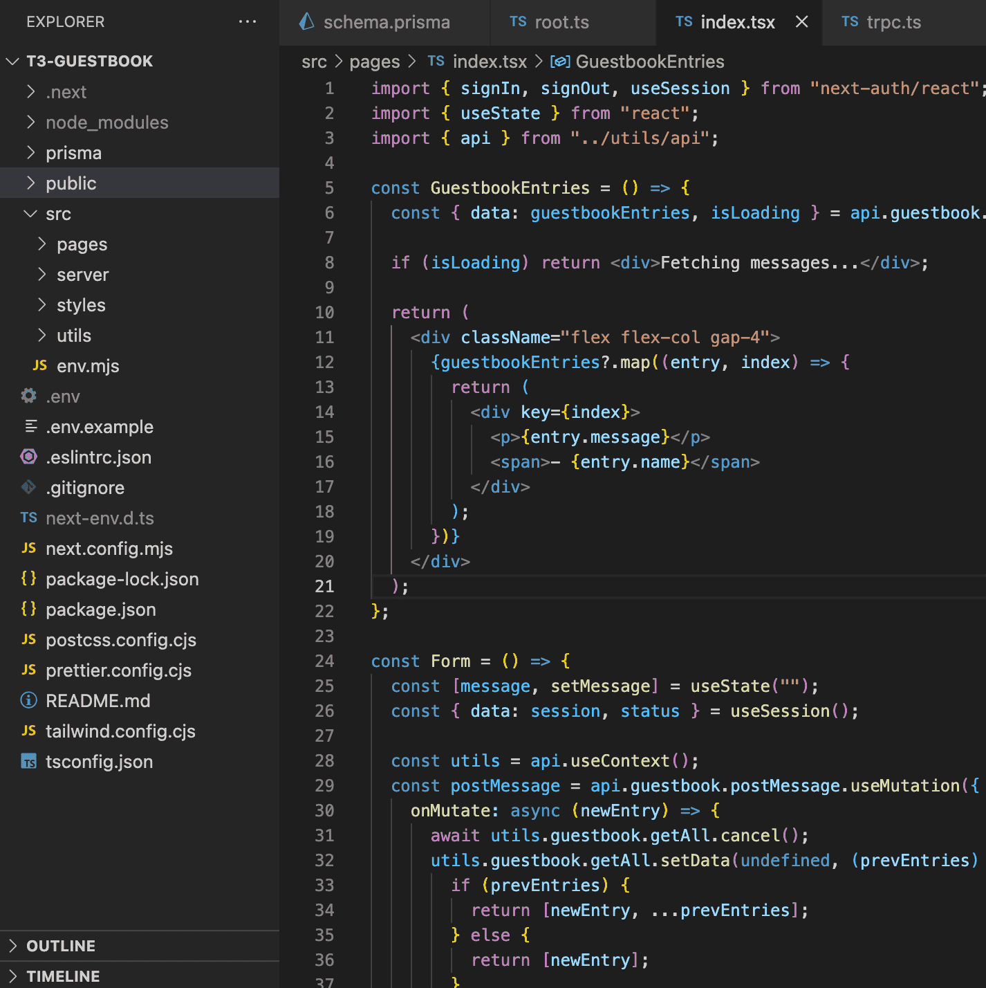Code sample